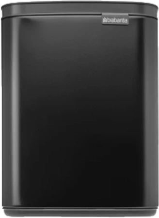мусорное ведро brabantia bo 222900 7 л, матовое черное