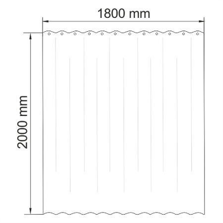 штора для ванны wasserkraft vils 180х200 sc-10101 цвет бежевый