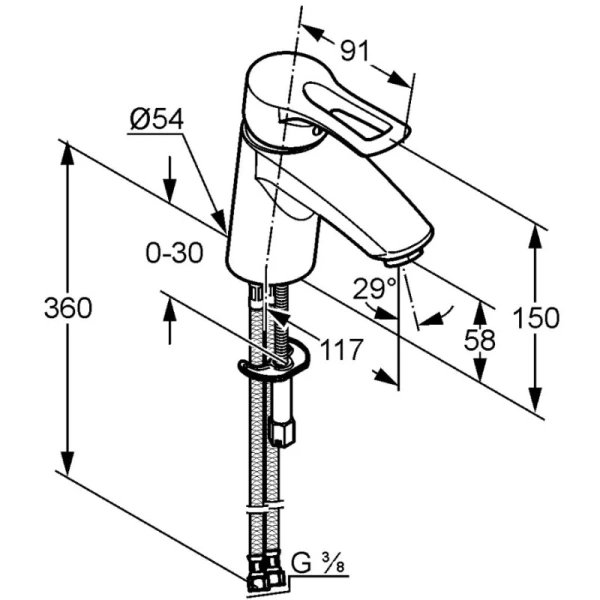 смеситель для раковины kludi mx 331260562