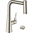 Смеситель для кухни Hansgrohe Metris M71 73805800, сталь