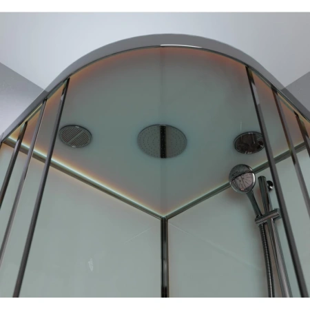 душевая кабина 90x90x220 см frank f409/1 brilliant 175009 прозрачное