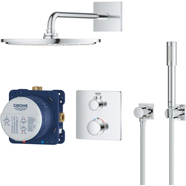 душевой комплект 310 мм grohe grohtherm 34730000