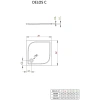 акриловый поддон 100x100 см radaway delos c sdc1010-01