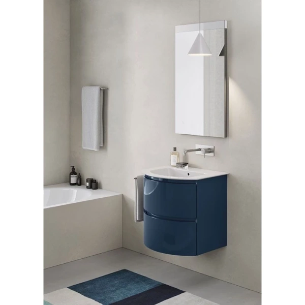 раковина gsi pura 8827111 подвесная, 62x48 см, bianco lucido (белый глянец)