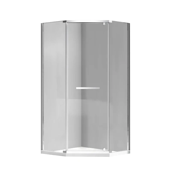 душевой уголок rgw passage pa-83 100х100 см, профиль матовый хром, стекло прозрачное