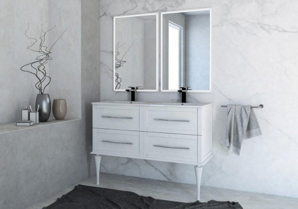 тумба под раковину 120 cezares tiffany 54954 bianco opaco
