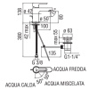 смеситель для раковины nobili abc ab87118/1cr