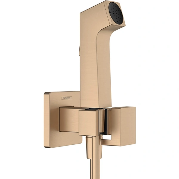 гигиенический душ hansgrohe bidette 29233140s со смесителем, со скрытой частью, бронза