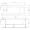 акриловая ванна am.pm x-joy 150х70 w94a-150-070w-a1 без гидромассажа