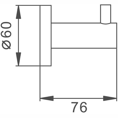 крючок haiba hb8305-1 цвет нержавеющая сталь