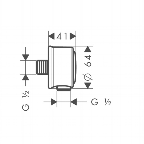 подключение для душевого шланга axor montreux 16884000