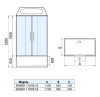 душевой бокс weltwasser ww500 emmer 170/85/55-2 170х85 10000004660 профиль хром стекло прозрачное