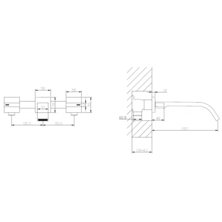 смеситель для раковины abber wasserfall af8612b