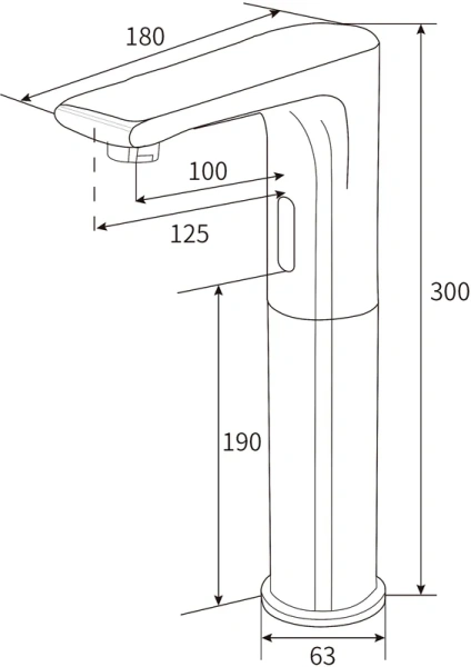 смеситель для раковины bewash photocell bwam0bh856 сенсорный, хром
