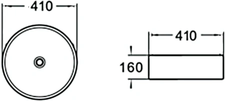 раковина 41x41 см santiline sl-1057