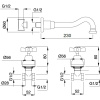 смеситель для раковины migliore princeton ml.prn-869.cscr