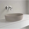 раковина villeroy & boch antao 4a7351am накладная, 51x40 см, almond с покрытием ceramicplus