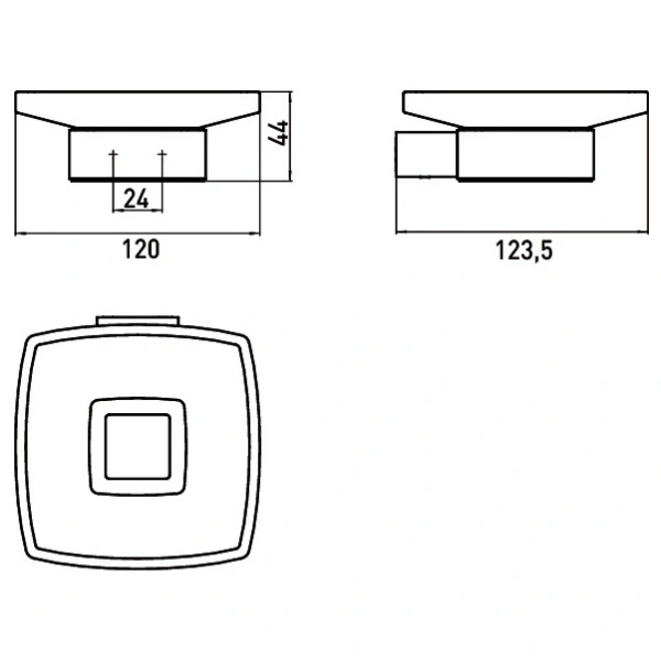 Мыльница Emco Loft 0530 016 00 подвесная, сталь