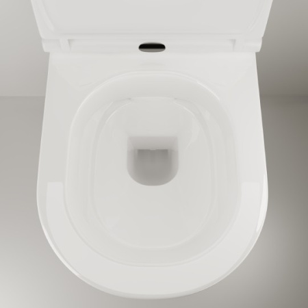 унитаз ceramicanova trend rimless 111010 s подвесной, с сиденьем микролифт, белая