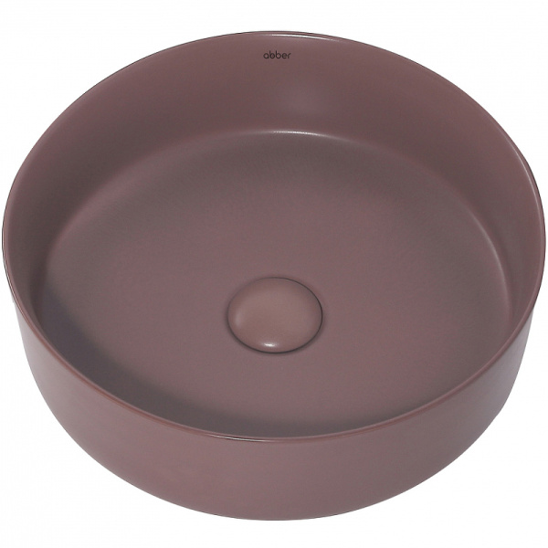 раковина 36x36 см abber bequem ac2108mc, цвет коричневый матовый
