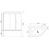 душевой бокс royal bath rb 150alp-t l