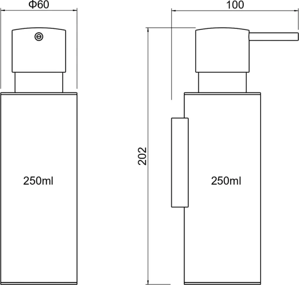 Дозатор для мыла Aquatek Оберон AQ4205CR хром