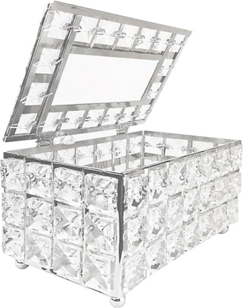 диспенсер для салфеток kassatex crystal crl-th-slv серебро