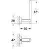 держатель запасных рулонов grohe essentials cube 40623001
