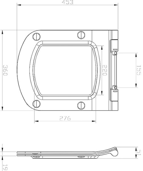 сиденье для унитаза ravak classic slim x01673 с микролифтом цвет белое