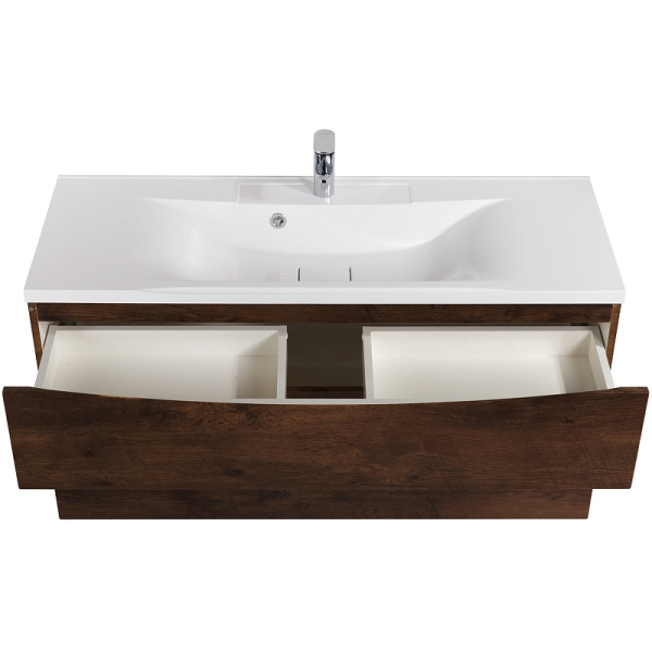 тумба под раковину belbagno marino-h60 110 marino-h60-1100-2c-so-rw-p подвесная rovere moro