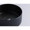 раковина ceramicanova element cn6032mb накладная, ø36 см, черный матовый