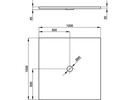 душевой поддон bette bettefloor 5941-000 100х100 см, квадратный, цвет белый