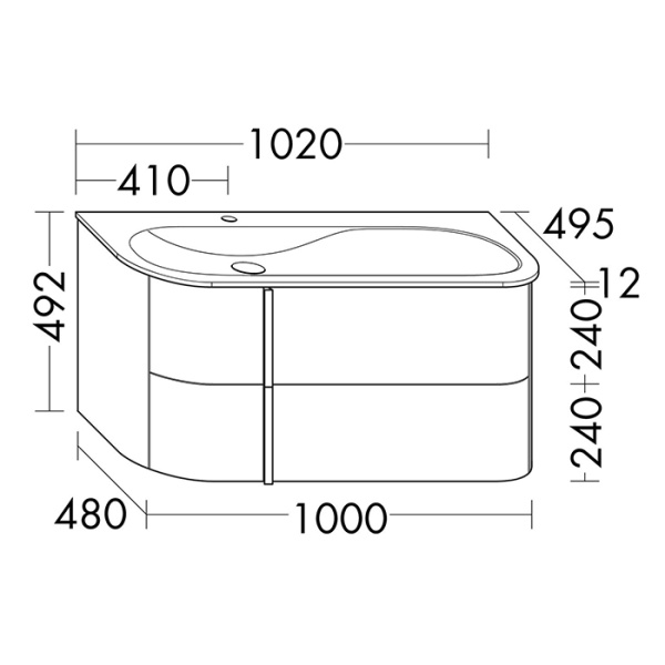 тумба с раковиной burgbad тумба с раковиной burgbad lavo 2.0 100 sfzs102lg0227f5048c0037*1 подвесная белая глянцевая 