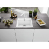кухонная мойка blanco dalago 5 518528 врезная, silgranit puradur, цвет серый бежевый