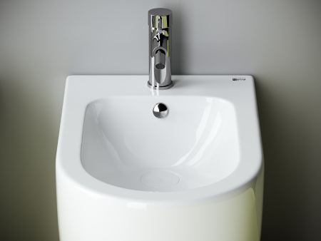 биде ceramicanova metropol cn4005 напольное, белое