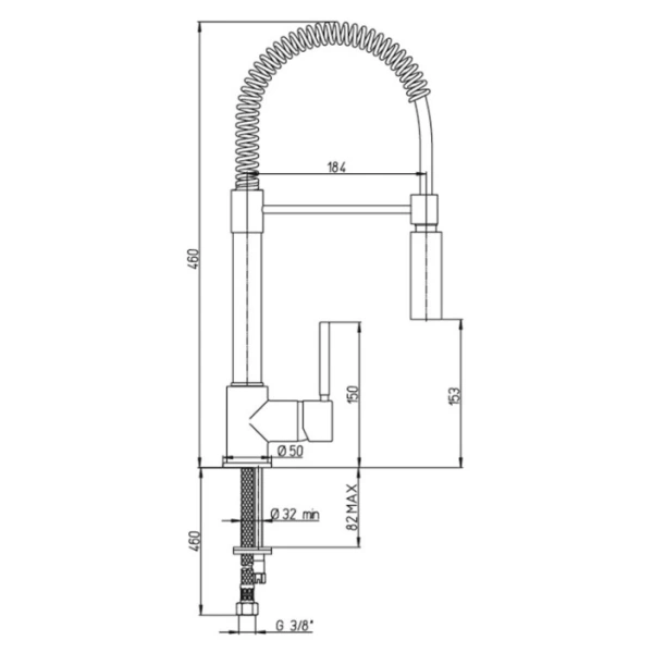 смеситель для кухни paini cox 78cr557pekm цвет хром