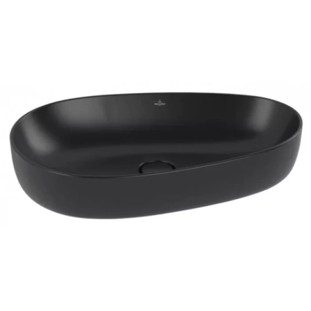 Раковина накладная 65 см Villeroy & Boch Antao 4A7465R7, CeramicPlus, цвет Pure Black