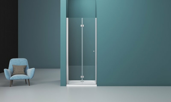 душевая дверь belbagno albano 60 albano-bs-12-60-c-cr профиль хром стекло прозрачное