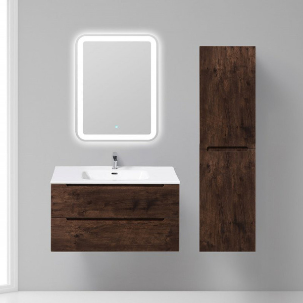 тумба под раковину belbagno etna 90 etna-900-2c-so-rw-p подвесная rovere moro