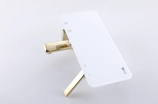 смеситель для ванны lemark mista lm6414wg золото белый