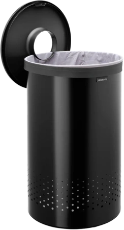 корзина для белья brabantia 242380 матовая черная