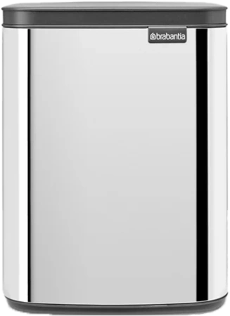 мусорное ведро brabantia bo 222948 7 л, полированная сталь
