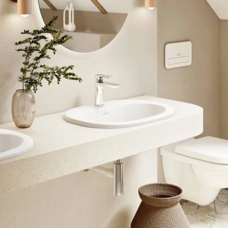 раковина встраиваемая villeroy & boch o novo 4161 56 01 alpin
