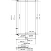 шторка на ванну wasserkraft dill 61s 61s02-80 профиль цвет черный матовый стекло прозрачное