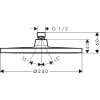 верхний душ hansgrohe crometta s 240 1jet 26723670