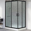 Душевой уголок Royal Bath HP 120х80 RB8120HP-C-BL-L профиль Черный стекло матовое