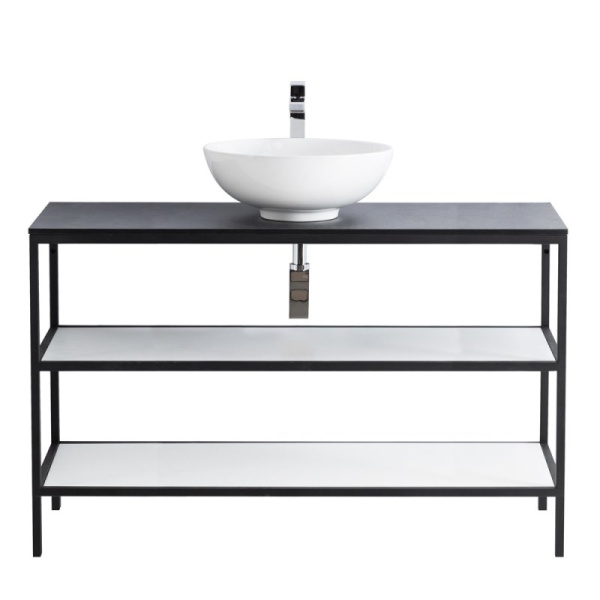 полка для консоли под раковину cezares cadro 120 cadro-120-mens-bianco.