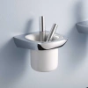 стакан для зубных щеток kludi ambienta 5397505 хром/белый