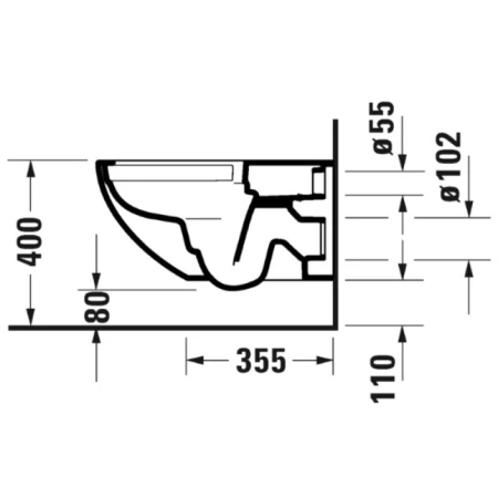 унитаз duravit architec 45720900a1 подвесной, с сиденьем микролифт, белый