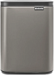 Мусорное ведро Brabantia Bo 222924 7 л, платиновое